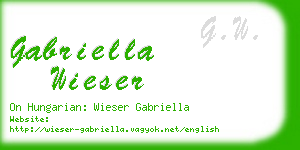 gabriella wieser business card